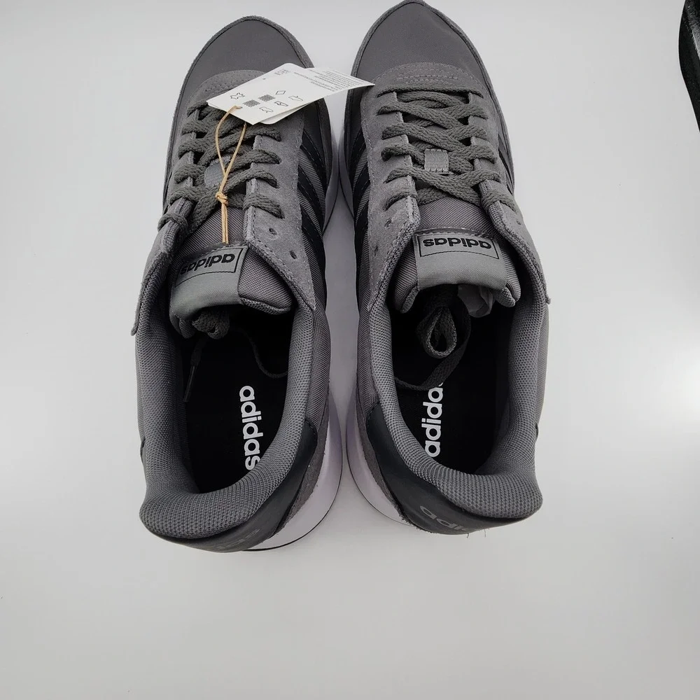 adidas Run 60s‎ 2.0 Shoes Mens 12.5 Grey Four Carbon Running Sneaker GX1740 NEW